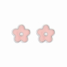 PENDIENTES FLOR ROSA