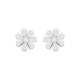 PENDIENTES FLOR PLATA