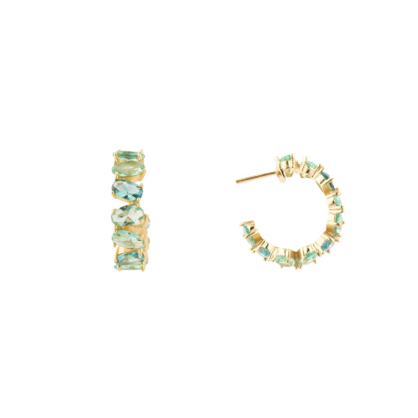PENDIENTES ARO VERDE