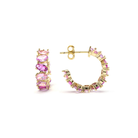 PENDIENTES ARO ROSAS
