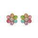 PENDIENTES FLOR COLORES