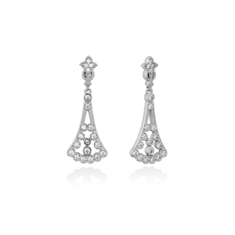 PENDIENTES PLATA ISABELINOS