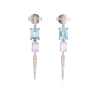 PENDIENTES AZUL Y ROSA