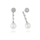 PENDIENTES PLATA Y PERLA