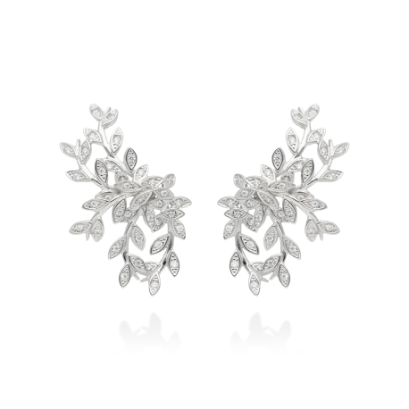 PENDIENTES TREPADORES PLATA