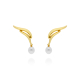 PENDIENTES DORADOS Y PERLAS