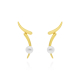 PENDIENTES DORADOS Y PERLAS
