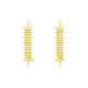 PENDIENTES PANTHER DORADOS