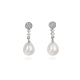 PENDIENTES CIRCONITAS Y  PERLA