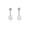 PENDIENTES CIRCONITAS Y  PERLA
