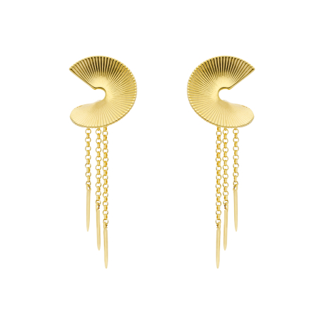PENDIENTES DORADOS CADENAS