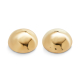 PENDIENTES MEDIAS BOLAS DORADOS
