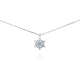 COLGANTE FLOR PLATA