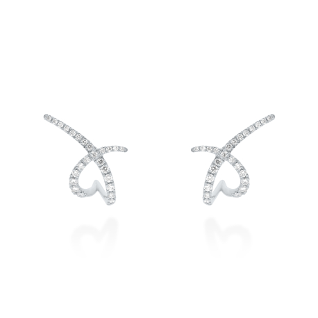 PENDIENTES ORO BLANCO Y BRILLANTES