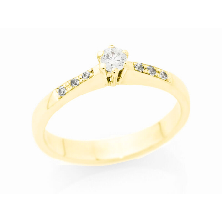 ANILLO ORO Y BRILLANTES