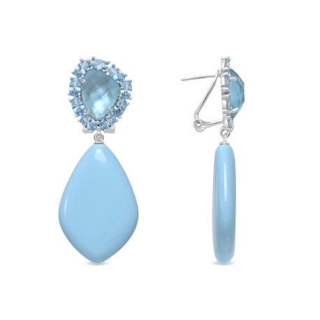 PENDIENTES AZULES