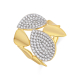 ANILLO DORADO Y CIRCONITAS