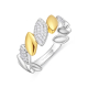 ANILLO HOJAS CIRCONITAS