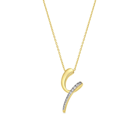 COLLAR DORADO Y CIRCONITAS