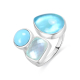 ANILLO PLATA AZUL