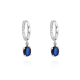 PENDIENTES ORO BLANCO Y ZAFIROS