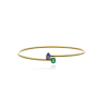 PULSERA ORO TANZANITA Y ESMERALDA