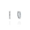PERDIENTES ORO BLANCO BARRA BRILLANTES