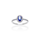 ANILLO ORO TANZANITA Y BRILLANTES