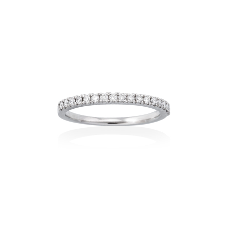 ANILLO ORO BLANCO Y DIAMANTES