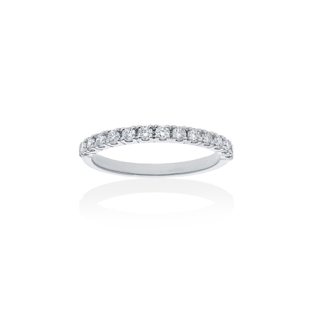 ANILLO ORO BLANCO Y DIAMANTES