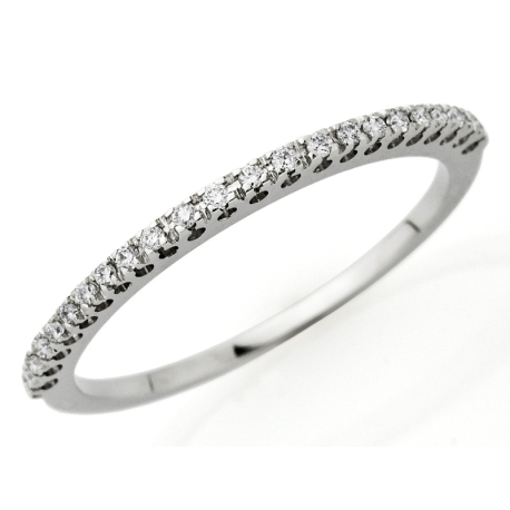 ANILLO ORO BLANCO Y DIAMANTES