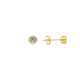 PENDIENTES CHATON DORADOS 