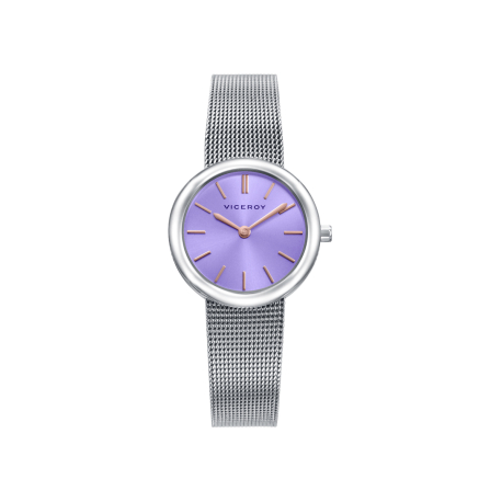 RELOJ MUJER ESFERA MALVA