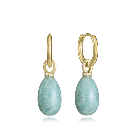 PENDIENTES PIEDRA AZUL