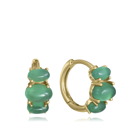 PENDIENTES ARO VERDES