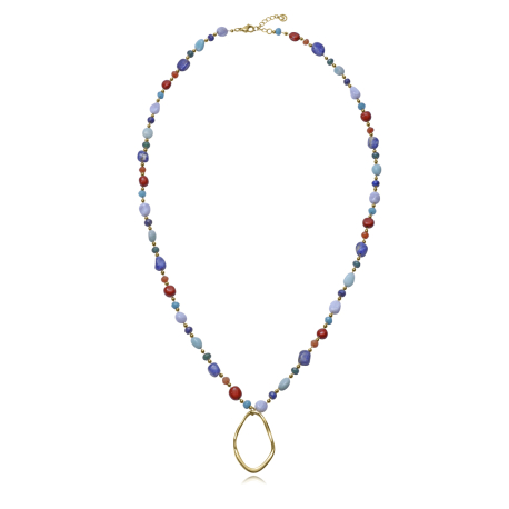 COLLAR PIEDRAS COLORES