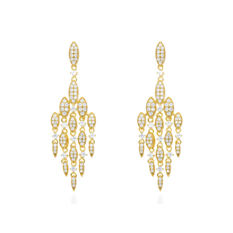 PENDIENTES DORADOS CIRCONITAS