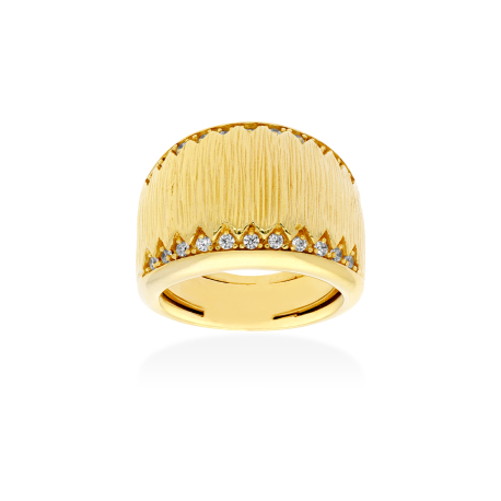 ANILLO DORADO Y CIRCONITAS