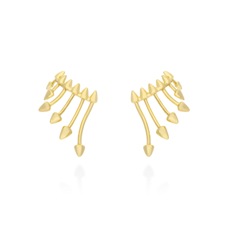 PENDIENTES TREPADORES DORADOS.