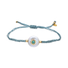 PULSERA CORDON AZUL Y PERLA