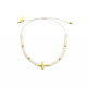 PULSERA CRUZ DORADA