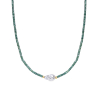 COLLAR VERDE Y PERLA