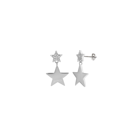 PENDIENTES ESTRELLAS PLATA