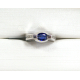 ANILLO ORO BLANCO Y ZAFIRO