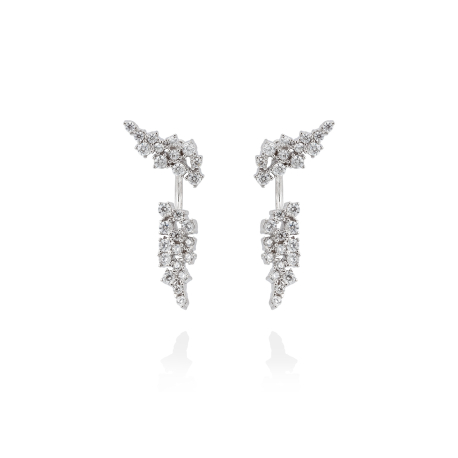 PENDIENTE LARGO TREPADOR PLATA