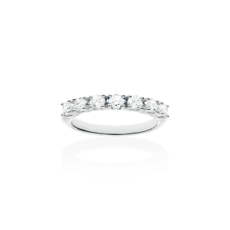 ANILLO ORO BLANCO Y BRILLANTES