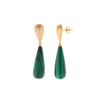 PENDIENTES MALAQUITA