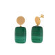 PENDIENTES MALAQUITA