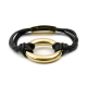 PULSERA NEGRA Y DORADA