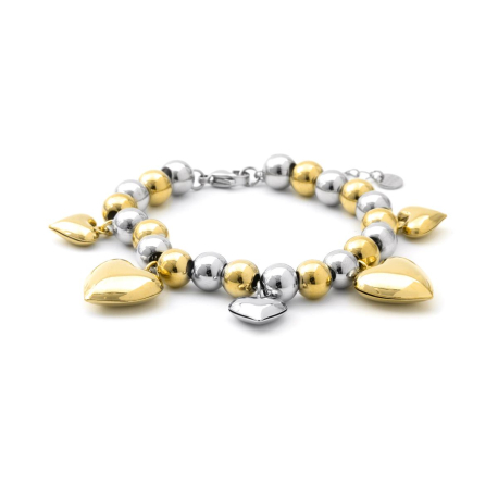 PULSERA DORADA Y PLATA